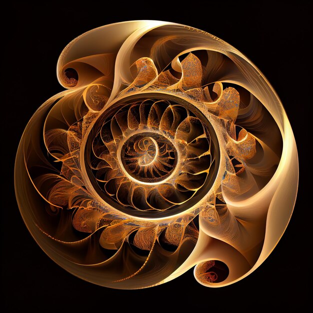 Mandala fractal de Fibonacci