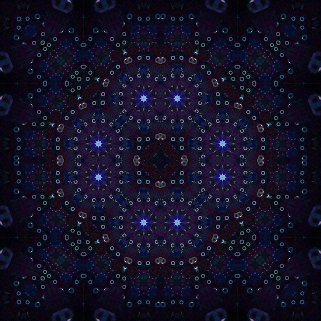Photo mandala de texture artistique à motif symétrique carré sans couture