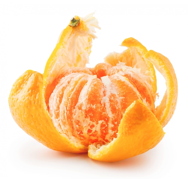 Mandarine mûre pelée