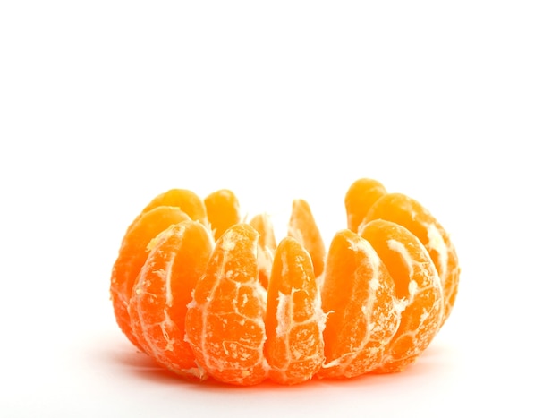 Photo une mandarine pelée