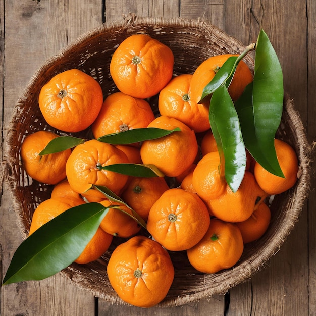 Mandarines fraîchement cueillies