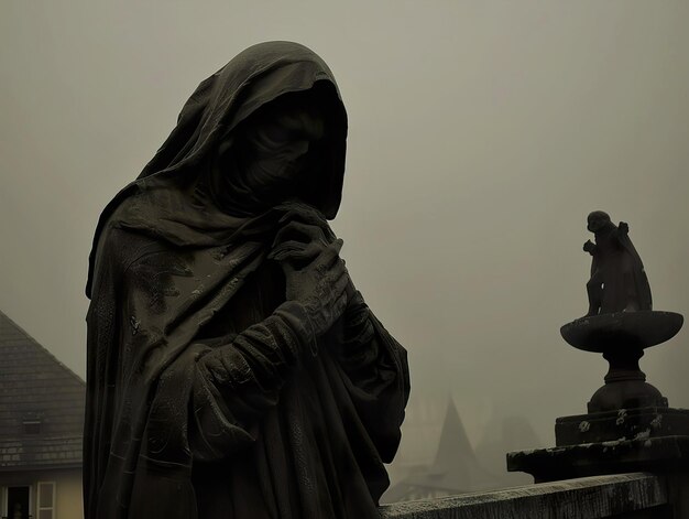 Le mangeur d'enfants de Berne dans l'obscurité une figure étrange du folklore gelé dans le temps un spectacle sombre et fascinant