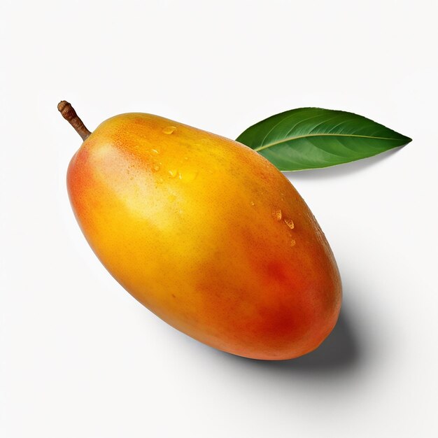 Mango fraîche sur fond blanc