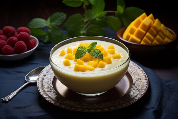 Mango lassi ou yogourt