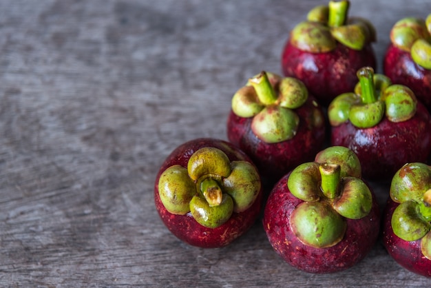 Mangoustan une reine des fruits au marché des fruits