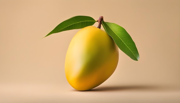 Une mangue sur un fond doux