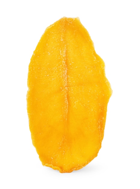 Mangue séchée posée sur la plaque blanche