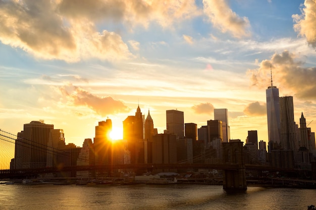 Manhattan au coucher du soleil