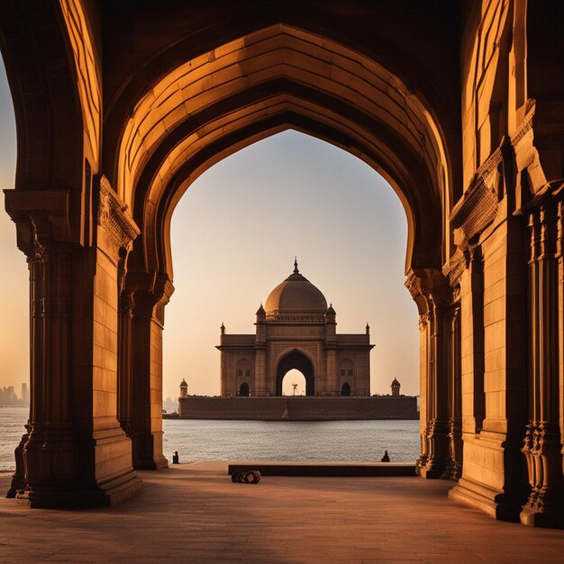 Photo une manière de se rendre en inde à mumbai, vue épique, vue latérale, photographie de face