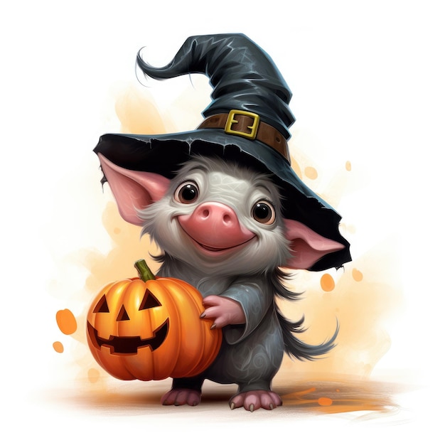 Les manigances effrayantes de Piggy Une aventure d'Halloween en dessin animé