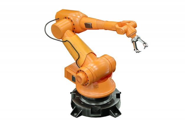 Manipulateur de bras de robot orange