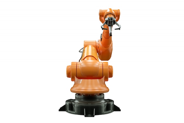 Manipulateur de bras de robot orange