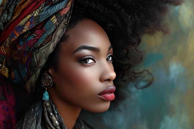 Une mannequin afro-américaine génère ai