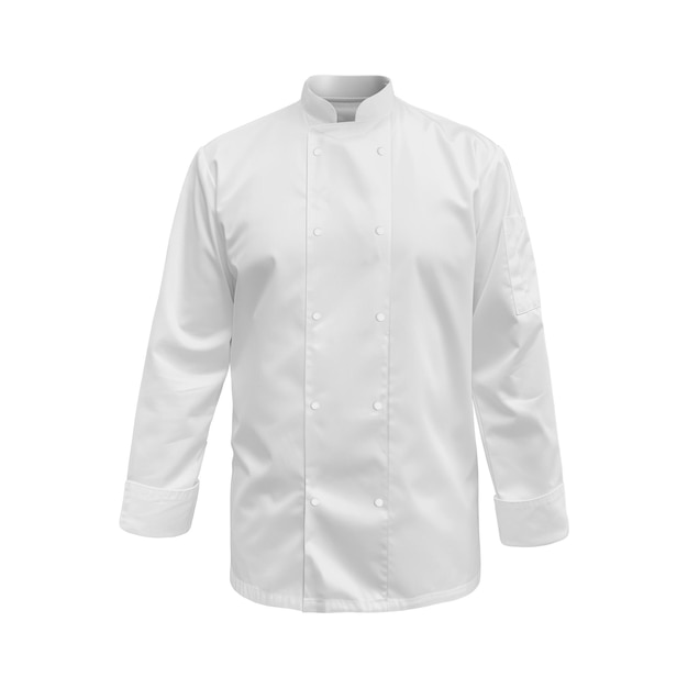 Un mannequin transparent avec un uniforme de chef de banque isolé sur un fond blancUn mannequin transparent avec un uniforme de chef blanc isolé sur un fond blanc