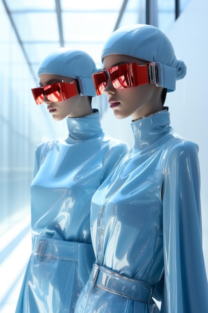 Mannequins futuristes de la Fashion Week