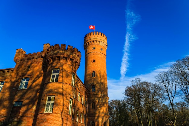 Manoir de style Renaissance avec une tour cylindrique - Château de Raudone, Lituanie