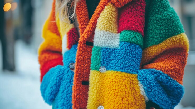 Le manteau d'hiver coloré apporte de la vitalité à un environnement urbain enneigé pendant la journée.