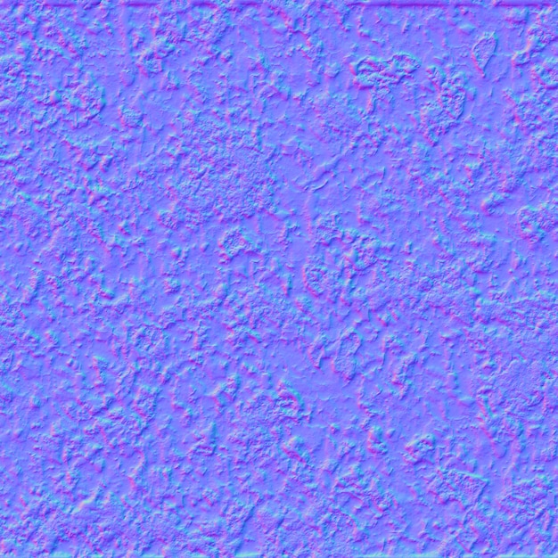 Mappage normal de la texture endommagée du béton normal mapping