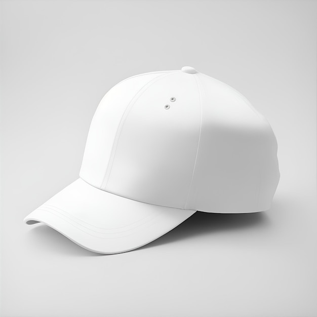 Une maquette de casquette blanche