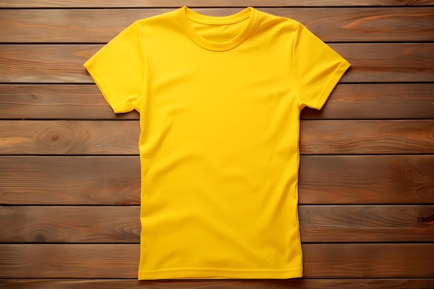 Maquette de chemise jaune maquette de camisette freepik couleur t-shirt maquette de t-shirt ordinaire pour photoshop