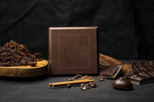 Maquette de chocolat générée par l'IA