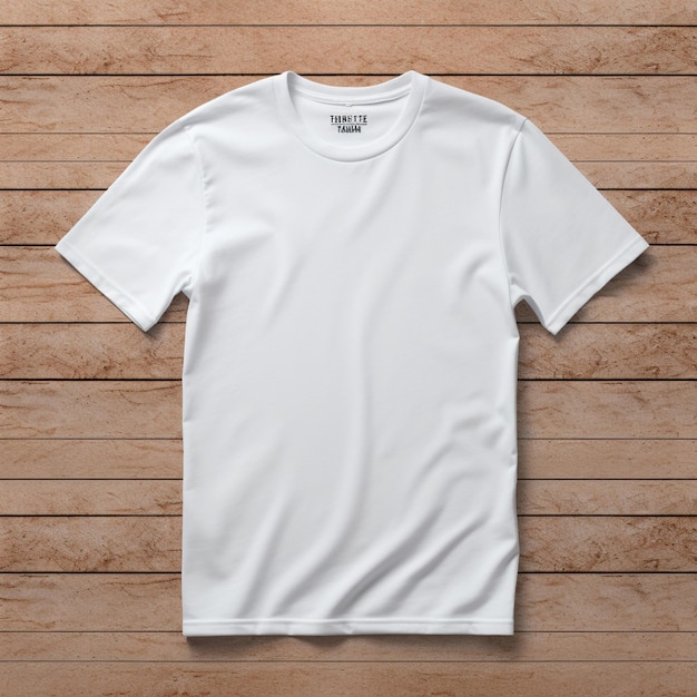 Maquette de conception de t-shirt ordinaire et fond de t-shirt ordinaire isolé