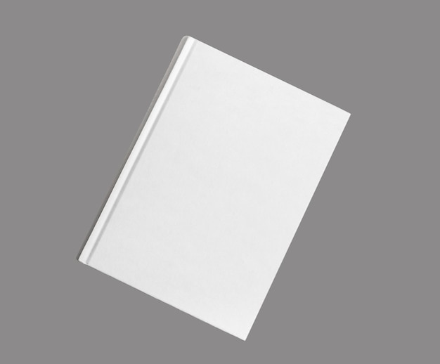 Maquette de couverture blanche de couverture rigide de mock-up isolé