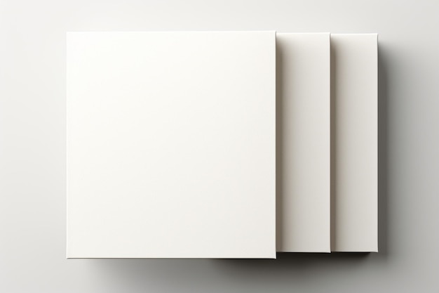 Photo maquette de couverture de livre vierge minimaliste créée avec l'ia générative