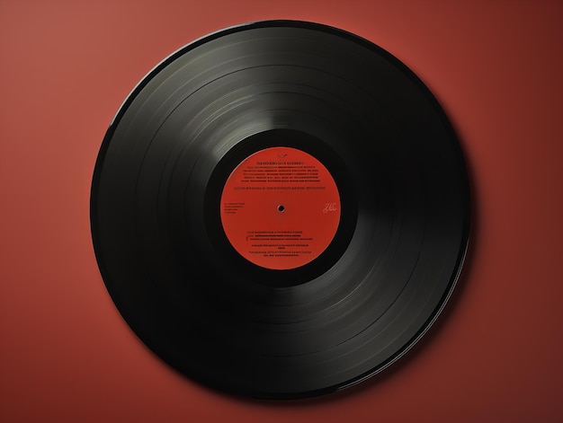 Une maquette de disque vinyle vintage générée par l'IA pour les amateurs de musique