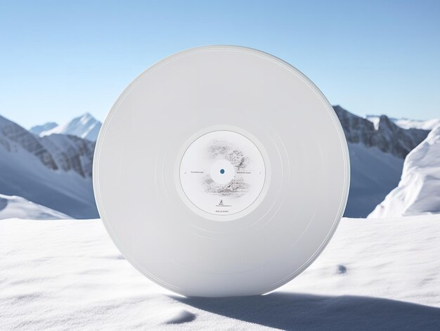 Une maquette de disque vinyle vintage générée par l'IA pour les amateurs de musique