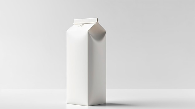 Photo maquette d'emballage de carton de lait simple