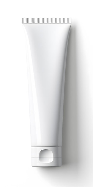 Maquette d'emballage de sérum réaliste crème pour le visage démo produit boîte tube rendu 3d gros plan