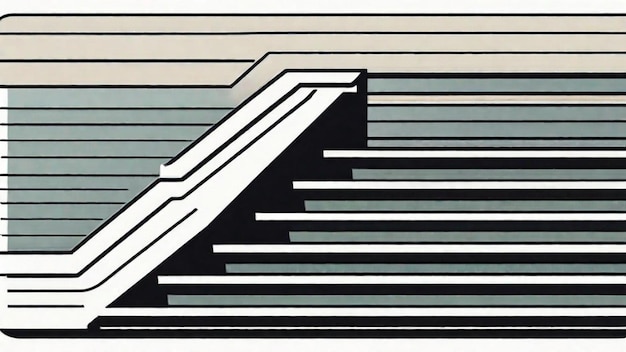 Une maquette d'escalier pour un design moderne