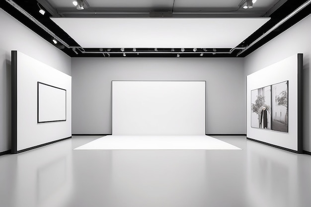 Photo maquette d'exposition avec de l'espace blanc pour placer votre conception