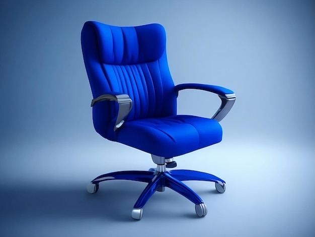 maquette de fauteuil bleu foncé