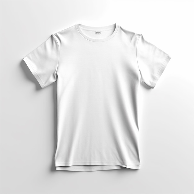 Maquette isolée de t-shirt pour hommes blancs