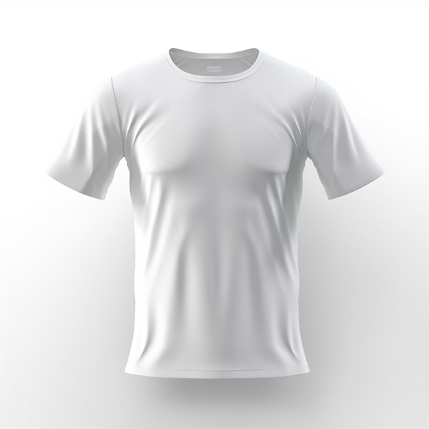 Maquette isolée de t-shirt pour hommes blancs