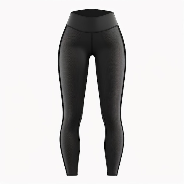 maquette de leggings femme noire