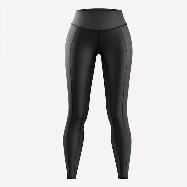 maquette de leggings femme noire