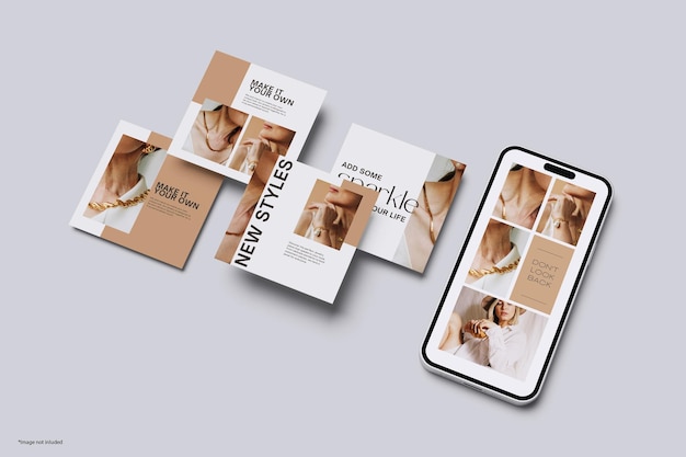 Une maquette de message sur les réseaux sociaux
