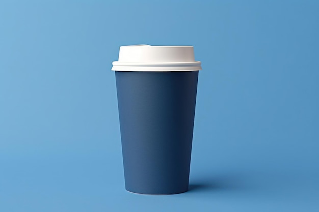 maquette en papier café thé plastique tasse à emporter IA générative