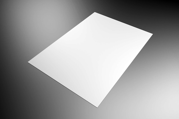 Photo maquette de papier à en-tête sur fond gris