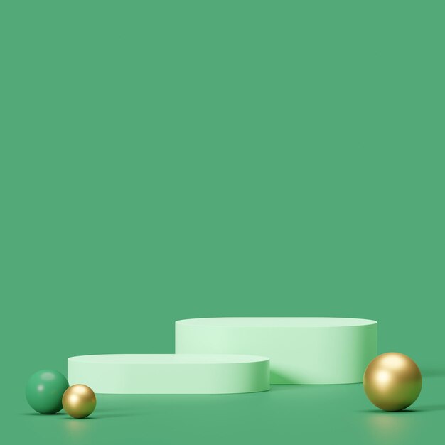 Maquette de podium pour la présentation du produit concept minimal abstrait