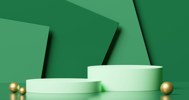 Maquette de podium pour la présentation du produit concept minimal abstrait
