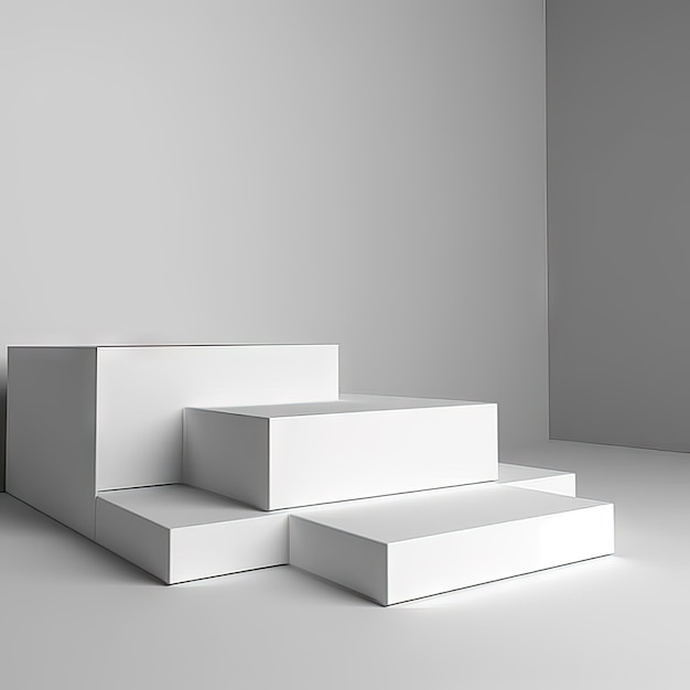 Maquette de podium de scène abstraite 3d générée par IA pour la présentation du produit