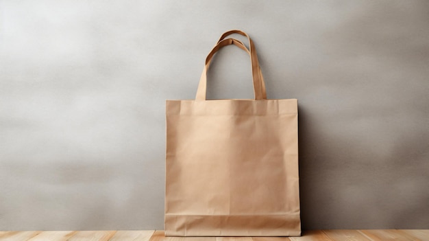 Maquette de sac écologique Sac d'achat vide avec espace de copie