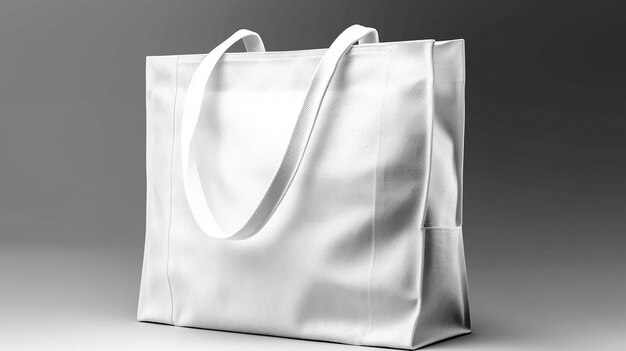 Maquette d'un sac fourre-tout blanc pour les designers et les commerçants Generated AI