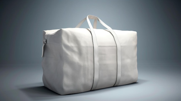 Maquette d'un sac fourre-tout blanc pour les designers et les commerçants Generated AI