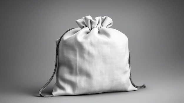 Maquette d'un sac fourre-tout blanc pour les designers et les commerçants Generated AI