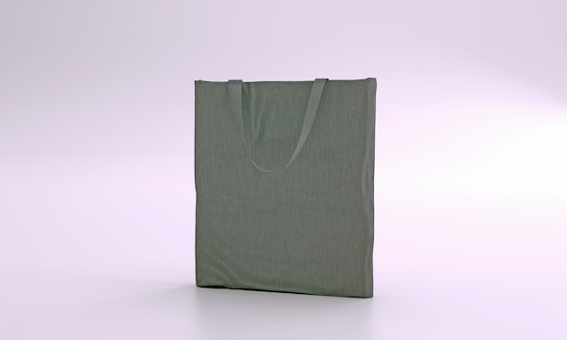 Maquette de sac en toile fourre-tout